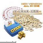 Matching Letter Game 100 Scrabble Tiles Spelling Games Memory Puzzle Word Letter Recognition for 3 Years & Up by VSBests  B07734F521